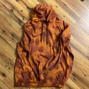 Rust Tie dye hoodie 2XL